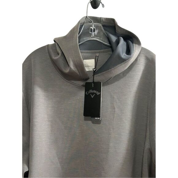Callaway Men's XL Gray Long Sleeve Crossover Performance Hoodie - Picture 2 of 15
